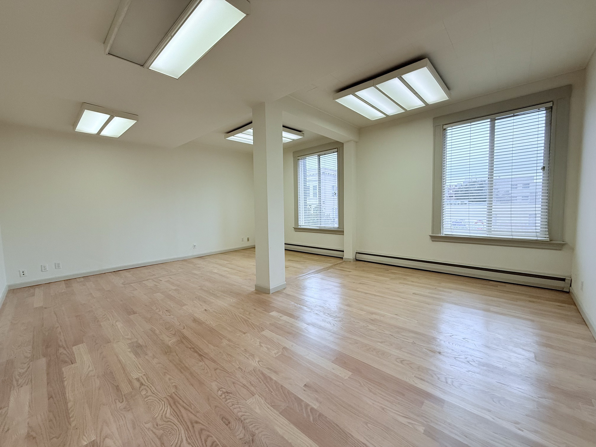 Office interior — open plan floor